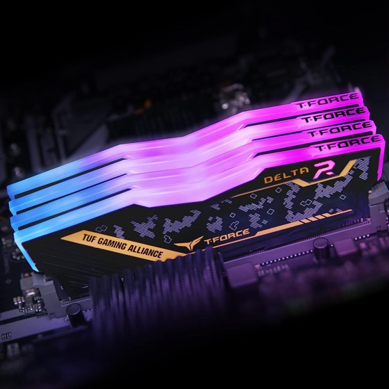 Teamgroup T-Force Delta TUF Gaming Alliance RGB DDR4 32GB Kit (16GBx2) 3200MHz (PC4-25600) CL16 Desktop Gaming Memory Ram