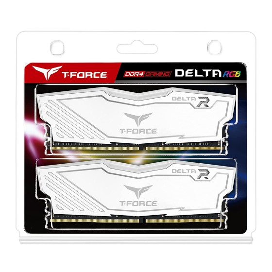 TEAMGROUP T-Force Delta RGB DDR4 16GB (8x2) White