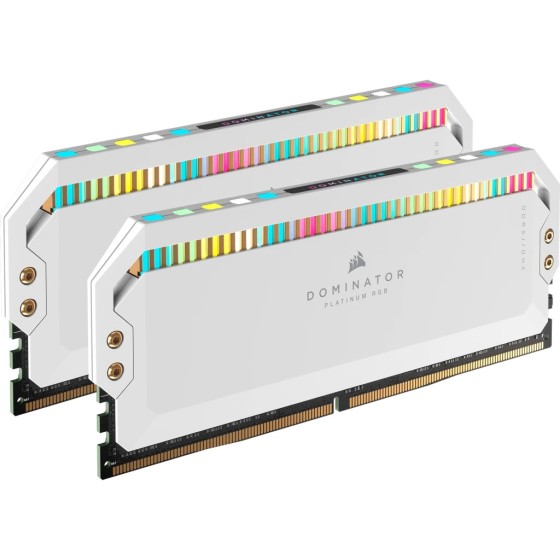 Corsair Dominator Platinum RGB DDR5 64GB (32GBx2) 5600MHz Desktop RAM (White)