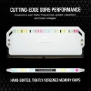 Corsair Dominator Platinum RGB DDR5 64GB (32GBx2) 5600MHz Desktop RAM (White)