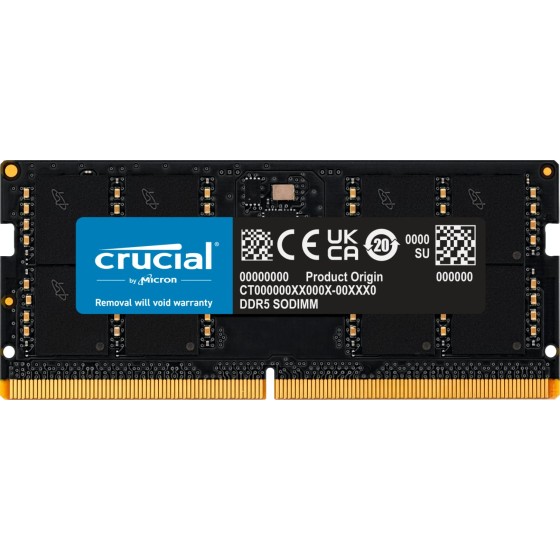 Crucial 96GB (48GBx2) DDR5 5600Mhz SO-DIMM Laptop Memory