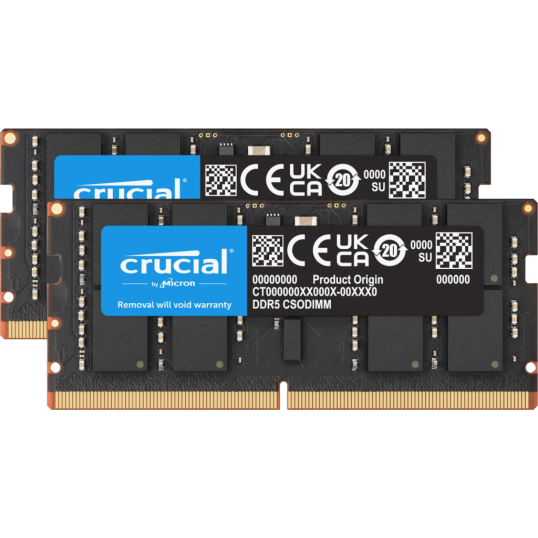Crucial-64GB-Kit (2x32GB) DDR5-6400-CSODIMM-Laptop-Memory Crucial-64GB-Kit (2x32GB) DDR5-6400-CSODIMM-Laptop-Memory