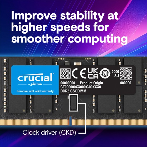 Crucial-64GB-Kit (2x32GB) DDR5-6400-CSODIMM-Laptop-Memory Crucial-64GB-Kit (2x32GB) DDR5-6400-CSODIMM-Laptop-Memory