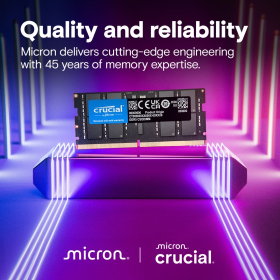 Crucial-64GB-Kit (2x32GB) DDR5-6400-CSODIMM-Laptop-Memory Crucial-64GB-Kit (2x32GB) DDR5-6400-CSODIMM-Laptop-Memory