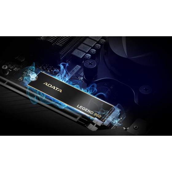 ADATA Legend 960 1TB PCIe Gen4 x4 NVMe (1.4) M.2 Internal Gaming Solid State Drive Up to 7,400 MB/s (ALEG-960-1TCS)