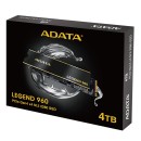 ADATA Legend 960 4TB PCIe Gen4 x4 NVMe (1.4) M.2 Internal Gaming Solid State Drive Up to 7,400 MB/s (ALEG-960-4TCS)