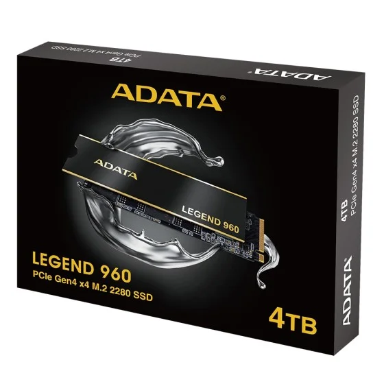 ADATA Legend 960 4TB PCIe Gen4 x4 NVMe (1.4) M.2 Internal Gaming Solid State Drive Up to 7,400 MB/s (ALEG-960-4TCS) ADATA Legend 960 4TB PCIe Gen4 x4 NVMe (1.4) M.2 Internal Gaming Solid State Drive Up to 7,400 MB/s (ALEG-960-4TCS)