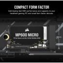 Corsair MP600 MICRO 1TB PCIe 4.0 (Gen4)x4 NVMe M.2 2242 SSD Corsair MP600 MICRO 1TB PCIe 4.0 (Gen4)x4 NVMe M.2 2242 SSD