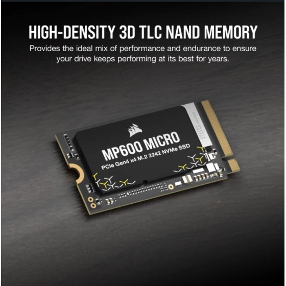 Corsair MP600 MICRO 1TB PCIe 4.0 (Gen4)x4 NVMe M.2 2242 SSD Corsair MP600 MICRO 1TB PCIe 4.0 (Gen4)x4 NVMe M.2 2242 SSD