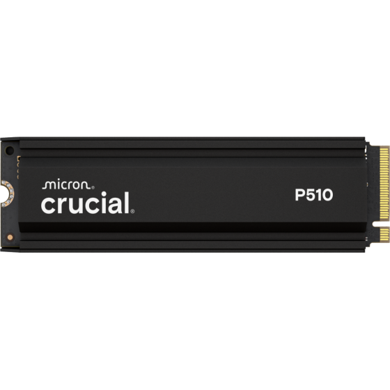Crucial P510 2TB Heatsink PCIe Gen5 NVMe M.2 SSD