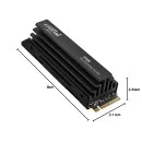 Crucial T705 2TB PCIe Gen5 NVMe M.2 SSD with heatsink