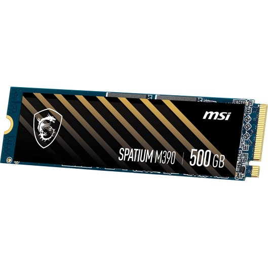 MSI Spatium M390 500GB M.2 NVMe Internal SSD MSI Spatium M390 500GB M.2 NVMe Internal SSD