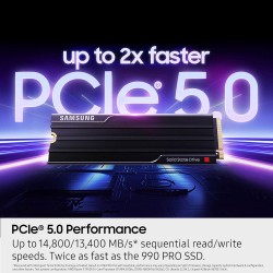 Samsung 9100 PRO 2TB Gen5 M.2 NVME SSD With Heatsink Samsung 9100 PRO 2TB Gen5 M.2 NVME SSD With Heatsink