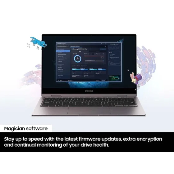 Samsung 990 EVO Plus 2TB Gen4 NVMe SSD | 7250/6300 MB/s Speed Samsung 990 EVO Plus 2TB Gen4 (PCIe 4.0 x4 and PCIe 5.0 x2) M.2 NVMe Internal Solid State Drive - Read/Write up to 7250/6300 MB/s (MZ-V9S2T0B)