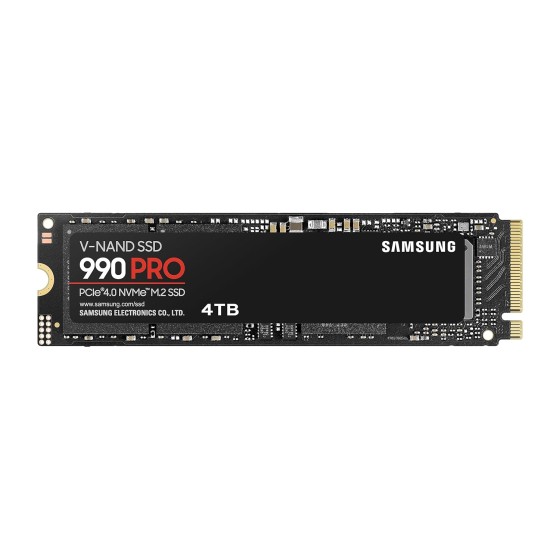 Samsung 990 Pro 4TB Gen4 M.2 NVMe SSD - Read up to 7450 MB/s, Write up to 6900 MB/s