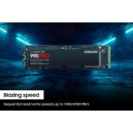 Samsung 990 Pro 4TB Gen4 M.2 NVMe SSD | 7450/6900 MB/s Speed