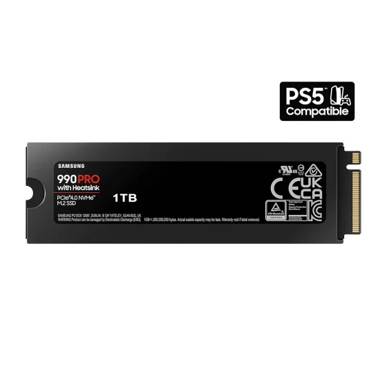 Samsung 990 Pro Heatsink 1TB Gen4 M.2 Nvme SSD Samsung 990 Pro Heatsink 1TB Gen4 M.2 Nvme SSD