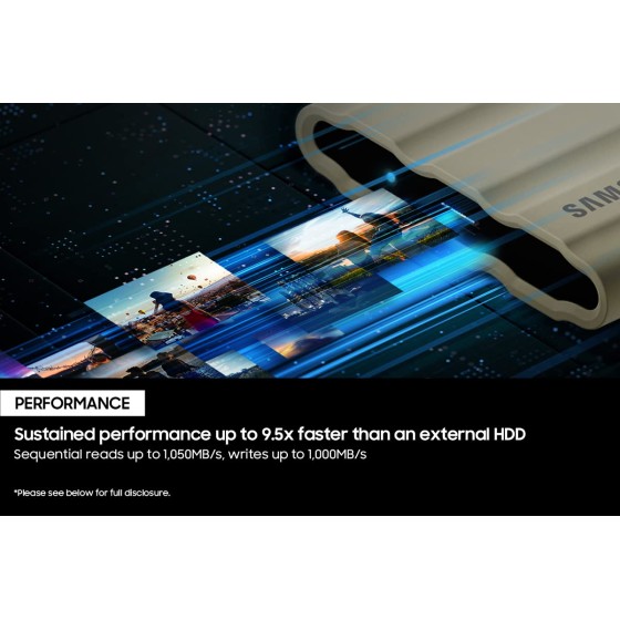 Samsung T7 Shield External 2TB Portable SSD