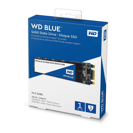 WD Blue 3D NAND M.2 2280 1TB SATA 6Gb/s Internal Solid State Drive
