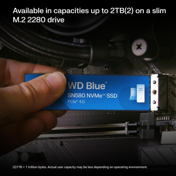 Western Digital Blue SN580 NVMe 2TB M.2 Gen4 SSD