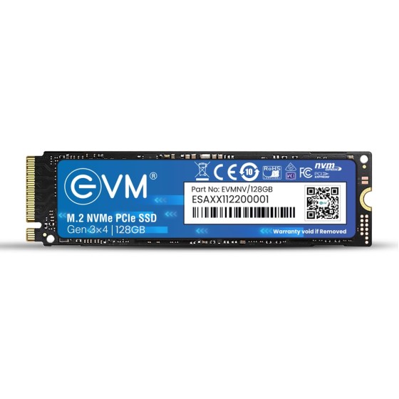 EVM 128GB NVMe M.2 SSD 2280 | PCIe Gen 3x4 Internal SSD | Up to 1800MB/s Read 700MB/s Write | Laptop Desktop Upgrade Storage | 5 Year Warranty (EVMNV-128GB) EVM 128GB NVMe M.2 SSD 2280 | PCIe Gen 3x4 Internal SSD | Up to 1800MB/s Read 700MB/s Write | Laptop Desktop Upgrade Storage | 5 Year Warranty (EVMNV-128GB)