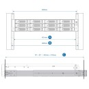 QNAP RAIL-B02 Rack Rail Kit for 2U Rackmount NAS