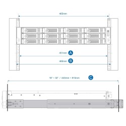 Qnap RAIL-B02 Rail Kit NAS installation