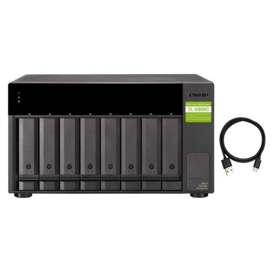 QNAP TL-D800C-EU 8-Bay USB 3.2 Gen 2 JBOD Storage Enclosure