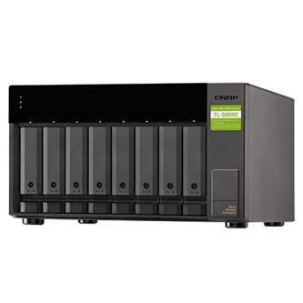 QNAP TL-D800C-EU JBOD Storage Enclosure – 8-Bay USB 3.2 Gen 2 Type-C QNAP TL-D800C-EU 8-Bay USB 3.2 Gen 2 JBOD Storage Enclosure