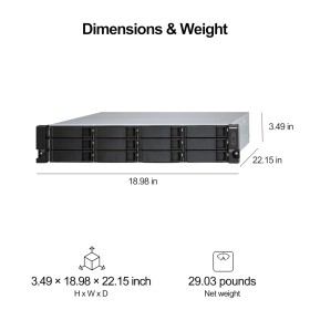 Qnap TL-R1200S-RP 12-bay JBOD Expansion NAS