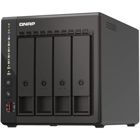 QNAP TS-453E-8G NAS – 4-Bay, 8GB RAM, Intel Quad-Core, PCIe Expansion QNAP TS-453E-8G 4-Bay NAS with Dual 2.5GbE and PCIe Expansion