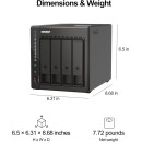 QNAP TS-453E-8G 4-Bay NAS with Dual 2.5GbE and PCIe Expansion