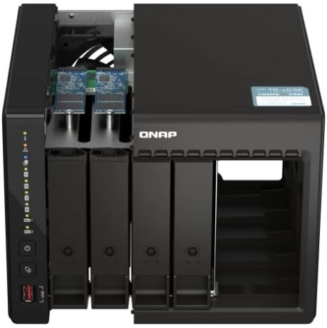 QNAP TS-453E-8G NAS – 4-Bay, 8GB RAM, Intel Quad-Core, PCIe Expansion QNAP TS-453E-8G 4-Bay NAS with Dual 2.5GbE and PCIe Expansion