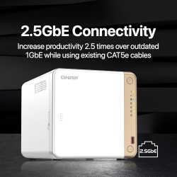 Qnap TS-462-4G 4-bay Multimedia NAS Qnap TS-462-4G 4-bay Multimedia NAS