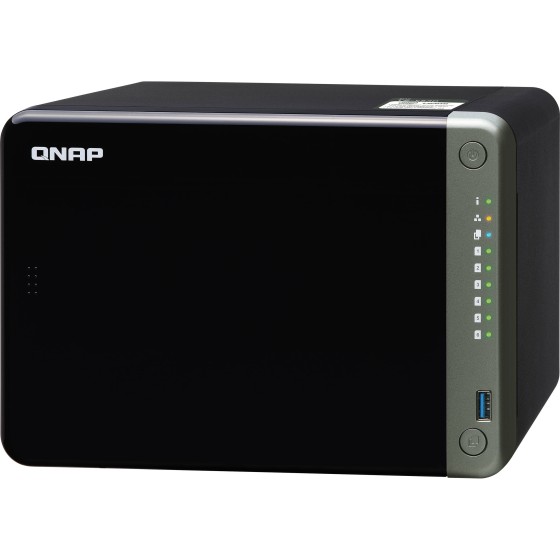 QNAP TS-653D-8G 6 Bay NAS Enclosure for Professionals with Intel Celeron J4125 CPU and Two 2.5GbE Ports