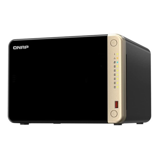 QNAP TS-664-8G NAS โ 6-Bay, 8GB RAM, Intel Quad-Core, PCIe Expansion QNAP TS-664-8G 6-Bay NAS with Dual 2.5GbE and PCIe Expansion