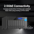 QNAP TVS-h874T-i9-64G 8-Bay Thunderbolt™ 4 NAS with Intel® Core™ i9 Processor and 64GB RAM