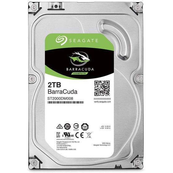 Seagate BarraCuda 3.5 inch Hard Disk 2TB 256MB 7200rpm