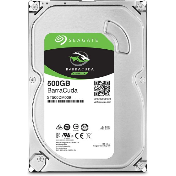 Seagate BarraCuda 3.5 inch Hard Disk 500GB 32MB 7200rpm