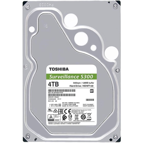 Toshiba S300 Surveillance 3.5inch HDD 4TB