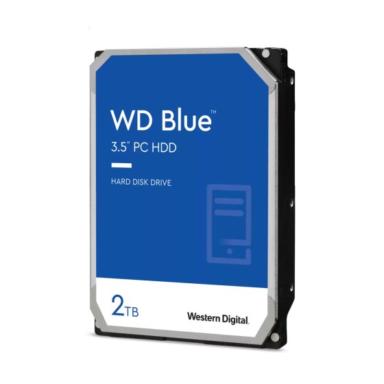WD Blue PC Desktop SATA Hard Drive 2TB 256MB 5400rpm