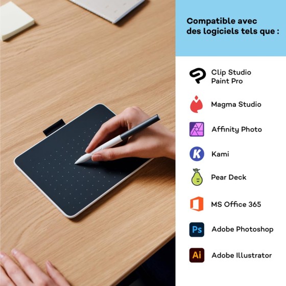 Wacom CTC 6110 One Medium Bluetooth Graphics Drawing Tablet