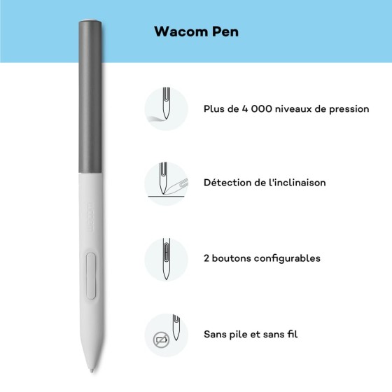 Wacom CTC 6110 One Medium Bluetooth Graphics Drawing Tablet