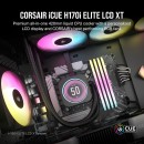 Corsair H170i ELITE LCD XT AIO cooler CW-9060075-WW Corsair iCUE H170i ELITE LCD XT 420mm liquid CPU cooler