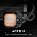 Corsair H170i ELITE LCD XT AIO cooler CW-9060075-WW Corsair iCUE H170i ELITE LCD XT 420mm liquid CPU cooler