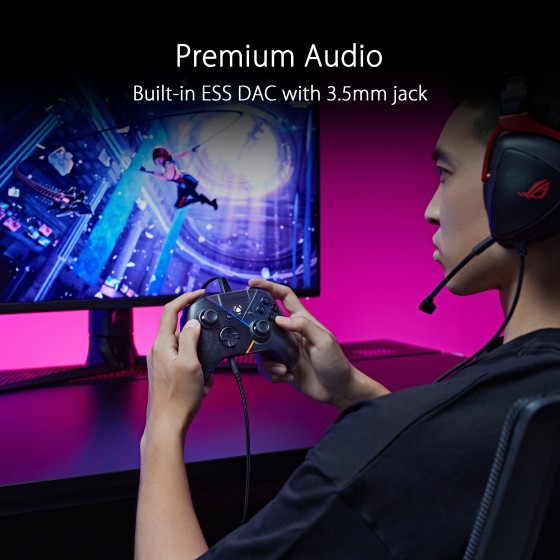 ASUS ROG Raikiri wired PC and Xbox controller