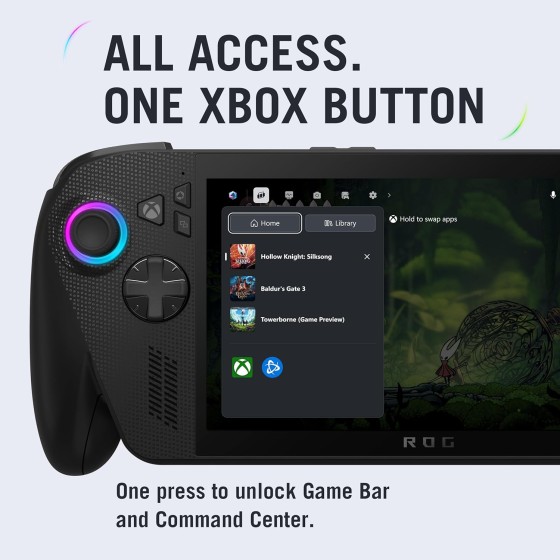 ASUS ROG Xbox Ally X RC73XA 7-inch FHD 120Hz Gaming Handheld PC Black