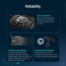 ASUS Prime Radeon RX 9060 XT 16GB OC Edition GDDR6 Dual Fan GPU ASUS Prime Radeon RX 9060 XT OC Edition 16GB GDDR6 Dual Fan Graphics Card – Front and Back View