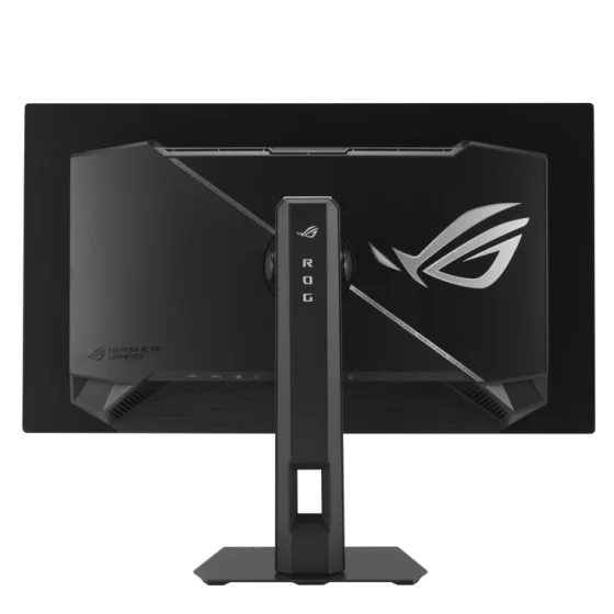 ASUS XG27AQDMES rear view QD-OLED monitor