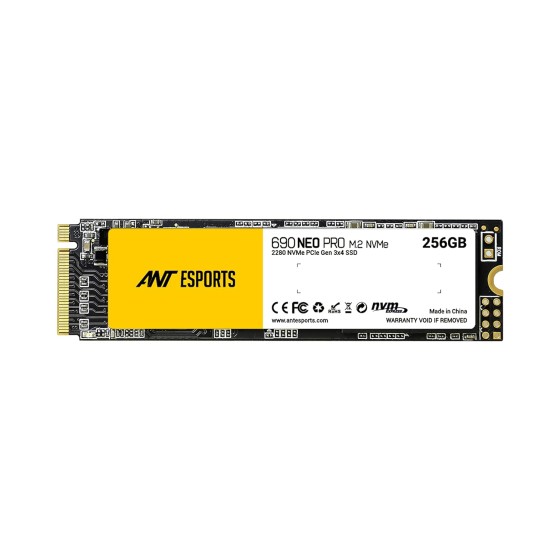 ANT Esports 690 Neo Pro 256GB M.2 NMVE PCIe Gen3 SSD ANT Esports 690 Neo Pro 256GB M.2 NMVE PCIe Gen3 SSD